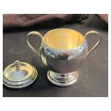 Wallace Silversmiths 3-Piece Tea Set - Silverplate Teapot, Sugar & Creamer - Made in USA