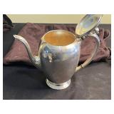 Wallace Silversmiths 3-Piece Tea Set - Silverplate Teapot, Sugar & Creamer - Made in USA