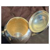 Wallace Silversmiths 3-Piece Tea Set - Silverplate Teapot, Sugar & Creamer - Made in USA