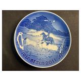 Bing & Grøndahl Christmas Plates - Blue & White Juleaftener Assortment (1916-2010)