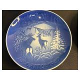 Bing & Grøndahl Christmas Plates - Blue & White Juleaftener Assortment (1916-2010)
