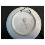 Bing & Grøndahl Christmas Plates - Julegaven Series Blue & White (Denmark)