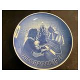 Bing & Grøndahl Christmas Plates - Julegaven Series Blue & White (Denmark)