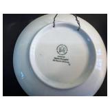 Bing & Grondahl Blue Transferware Christmas Plates Set (Denmark)