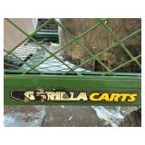 Grilla Carts Green Garden Wagon with 4 Wheels - Includes Orange Terracotta Pots & 2 Black Buckets