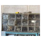 Hardware Storage Cabinet with Clear Plastic Drawers - 4-Unit Set