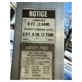 Sears Craftsman 8 ft Aluminum Step Ladder - A-Frame, 5 ft 9 in Standing Level