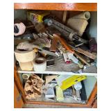 Assorted Painting Tools & Supplies - Tape, Rollers, Sanding Pads, Brushes