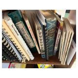 Shelving Unit w Books & Decor Inc Betty Crocker New Picture Cook Book & The Joy of Cooking - Vintage Cookbooks & Wine Guide 2004
