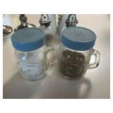 Assorted Salt & Pepper Shakers, Glass Jars & Candlesticks - Vintage Kitchen Decor