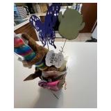 Craft Decor Collection - Cross-Stitch Frames, Crochet House Kleenex Cover, Windmill Scent Cover, Candle Centerpiece, Mini Chair