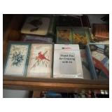 Contents of Kitchen Drawers With Greeting Cards & Ribbon Spools