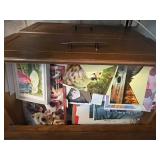 Contents of Kitchen Drawers With Greeting Cards & Ribbon Spools