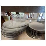 Noritake White Brook Dinnerware Set - Japan Pattern, Plates, Bowls, Cups