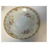 Noritake Japan Porcelain Dinnerware - Floral Gold Rim Plates, Teacups & Turquoise Mugs