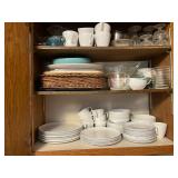 Centura by Cambridge White Dinnerware Set - Plates, Bowls & Cups