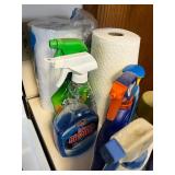 Lysol Disinfectant Spray, Windex Glass Cleaner, Goo Gone & Pledge - Assorted Cleaners quantities unverified