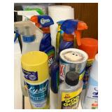 Lysol Disinfectant Spray, Windex Glass Cleaner, Goo Gone & Pledge - Assorted Cleaners quantities unverified