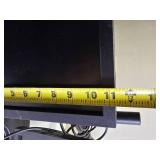 Two Dell E2011Ht monitors on a dual-screen desktop stand; cables are not included.