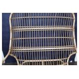 Vintage Rattan Egg Chair with Cushion
