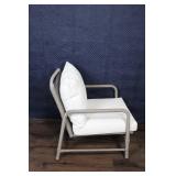 Pair of Outdoor Patio Armchairs with Cushions