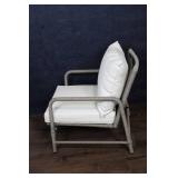 Pair of Outdoor Patio Armchairs with Cushions