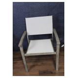 Pair of Outdoor Patio Chairs with Grey Frames