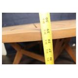 Round Wooden Outdoor Patio Table