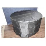 Round Wooden Outdoor Patio Table