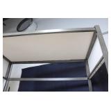 Outdoor Metal Canopy Sofa with Cushions