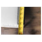 Gray Outdoor Patio Loveseat with White Cushions