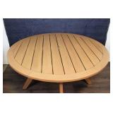 Round Wooden Outdoor Patio Table