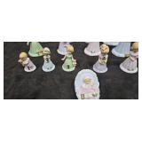 Porcelain Birthday Figurines Set