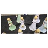 Porcelain Birthday Figurines Set