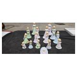 Porcelain Birthday Figurines Set
