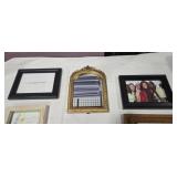 Assorted Picture Frames & Plaque