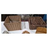 Assorted Decorative Baskets & Decor