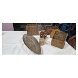 Assorted Decorative Baskets & Decor