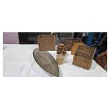 Assorted Decorative Baskets & Decor