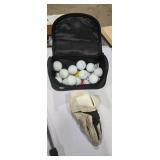 Golf Putter, Balls, and Glove