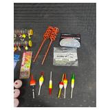 Fishing Tackle Box & Gear Lot