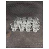 Set of 12 Glass Mugs