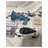 Stickers, Toy Megaphone, Toy Vehicles Lot