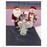 Holiday Santa Snowman Angel Decor