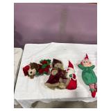 Assorted Christmas Plush Decorations