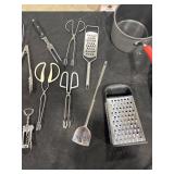 Assorted Kitchen Knives & Utensils