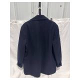Navy Blue Double-Breasted Peacoat