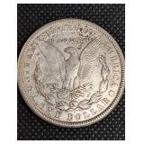 Morgan Silver Dollar 1921-S - 90% Silver, Philadelphia Mint, One Dollar