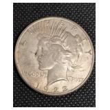 1923-S Peace Dollar - US Silver Dollar, San Francisco Mint