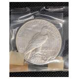 Peace Dollar 1923 United States One Dollar Silver Coin - 90% Silver, 38.1 mm